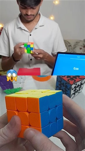 3BY3 satisfying solve using trick 😱#trending #cubing #shorts #viral