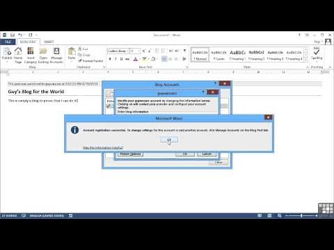 Microsoft Word 2013 Tutorial | Blog Publishing With Word