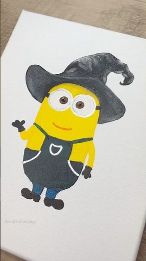 Minion | Art for Kids #shorts #minions #halloween