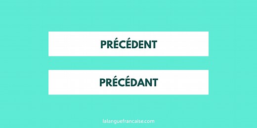 « Précédent » ou « précédant » ? - orthographe