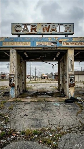 Abandoned Car Wash Gets an Incredible Makeover! #beforeandafter