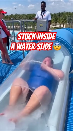 Stuck Inside a Water Slide 😨