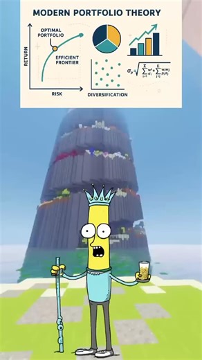 yourquant_rick on Instagram: "Modern Portfolio Theory (MPT), introduced by Harry Markowitz in 1952, is a framework for constructing portfolios by jointly considering expected return, risk, and the correlation between assets. Before MPT, investments were evaluated individually. Markowitz showed that diversification matters because assets interact, and combining them can reduce risk without proportionally reducing return. MPT addresses how to balance low-risk, low-return assets with high-risk, hig