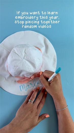 Jessy | Hand Embroidery For Beginners | DIY Name Sweater | The secret to learning hand embroidery? Stop piecing together random tutorials. There’s a ton of free videos out there but here’s the... | Instagram