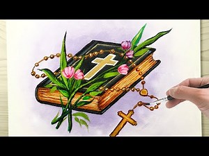 Holy bible Acrylic Painting Step By Step Tutorial For Beginners