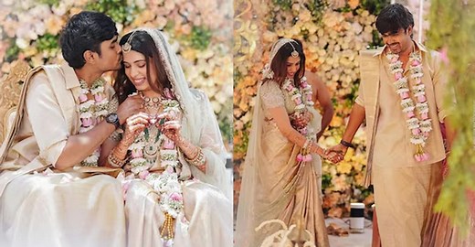 Actor Krishna Kumar's daughter Diya Krishna ties the knot with Aswin Ganesh