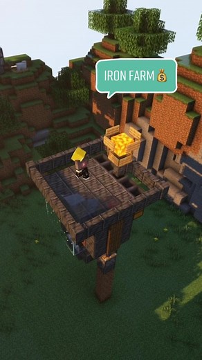 Efficient Unlimited Iron Farm for Minecraft | Easy Building Tutorial