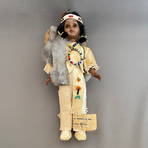 Deerfoot and Brown Eagle Native American Indian Vintage Plastic Doll in Traditional White Leather Costume –lot D150 - Etsy