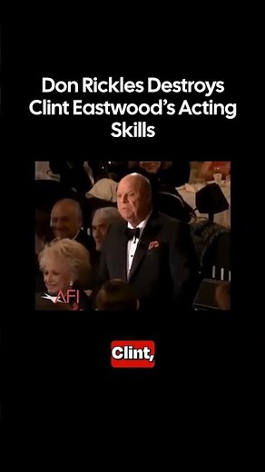 Don Rickles looked Clint Eastwood dead in the eye and said "you're a lousy actor" — and the whole