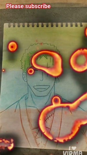 Draw zoro #animeeart #zorro #drawing #artshorts #youtube ✨