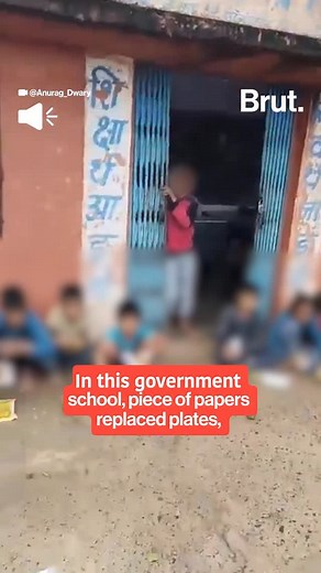 210K views · 14K reactions | A meal meant to nourish them was served on a piece of paper on the ground for these students at a government school in Madhya Pradesh. | Brut India | Facebook