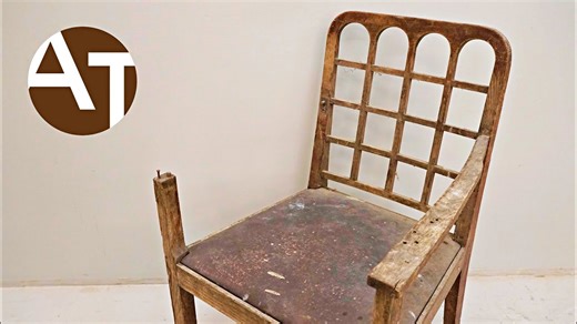 From firewood to fine art - restoring a rare antique chair