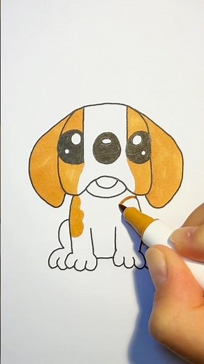How to draw a puppy | Step by step drawing for kids