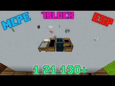 Minecraft MCPE ESP Texture Pack Server Work ¦ 1.21.130 7BLOCK
