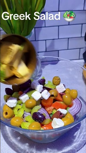 Greek Salad with Feta Cheese!!!