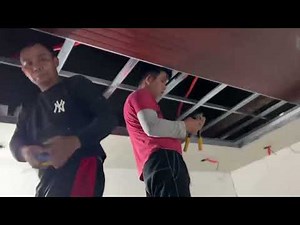 PVC DROP CEILING INSTALLATION