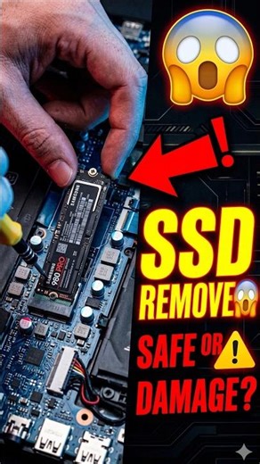 NVMe SSD Kaise Remove Kare? 😱 Laptop Upgrade Trick! #shorts