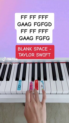 Play 'Blank Space' by Taylor Swift on Piano with Easy Tutorial