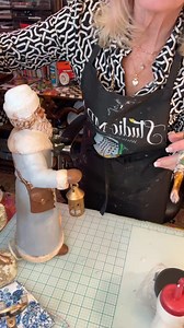 Blue Toile Santa / Gold Toile Nutcracker | Studio MD AZ