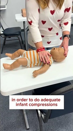 This could save a baby’s life. 🚨 New infant chest compression technique every caregiver should know.