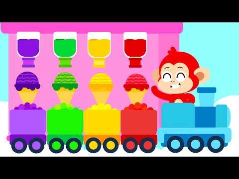 Ice Cream Truck Song 🍨🍧Nursery Rhymes & Kids Songs | Monkey Simple Songs