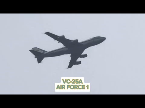 Boeing VC-25A “Air Force One” Leaves Cincinnati Carrying the President!