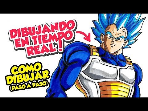 TUTORIAL | COMO DIBUJAR A VEGETA SSJ BLUE EVOLUTION | PASO A PASO