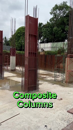 Composite Column #compositecolumn #rcccolumn #steelcolumns #constructionlife #ConstructionWork #compositecolumnwork #columnrod #steelcolumns #constructionsite | Creative Building Design