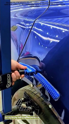Paintless Dent Repair Process | Precision Pulling Tool for Smooth Car Panel Restoration