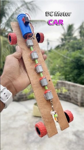 Making a Super Fast Car Using 5 Toy Motors | Most Powerful DC Motor Car #shorts #motor #dcmotor