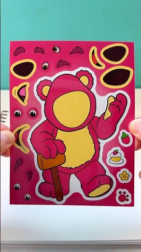 Disney TOY STORY 3 Movie! DIY Make a Face Stickers with Lotso