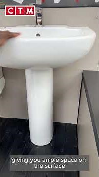 Dune White Bathroom Set - Bath, Basin, Pedestal & Top Flush Toilet Suite #ctm