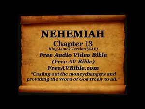 16. Nehemiah Complete 1-13, King James Version (KJV) Free AV Bible Read Along Bible Narration 2
