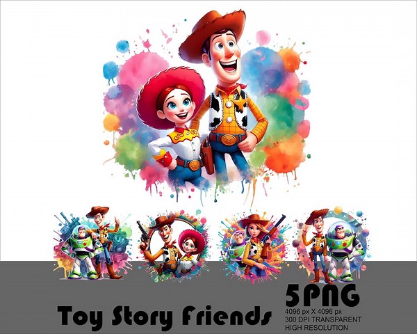 5 PNG Toy Story Sheriff Woody Png Buzz Lightyear Png Jessie Png Toystory Friends Characters Clipart Png Transparent Png Sublimation 300 Dpi - Etsy