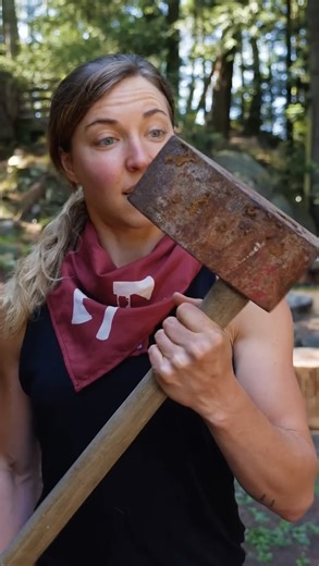 Woodchopping with a splitting maul