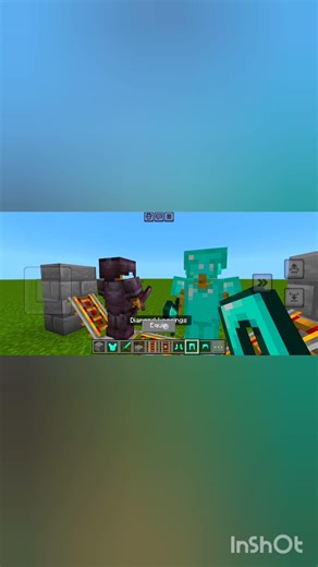 Epic Armour Stand Battle in Nether! ⚔️🔥 #Shorts #Minecraft #Battle #mcbuild #minecraftbuilds