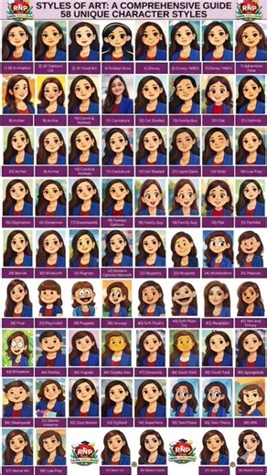 Turned 1 Photo Into 58 Art Styles | Chatgpt ai photo editing #shorts #shortsfeed #viral #cartoon #ai