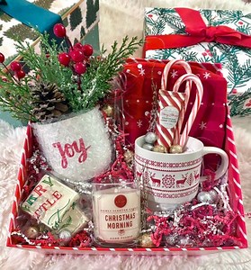Christmas Gift Basket, Holiday Gift Box, Sending a Hug, Care Package, Thank You Gift, Personalized Christmas Box - Etsy Australia