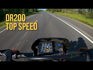 Suzuki DR200 Top Speed Run
