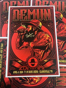 CONCERT POSTER - Autographed/Numbered.