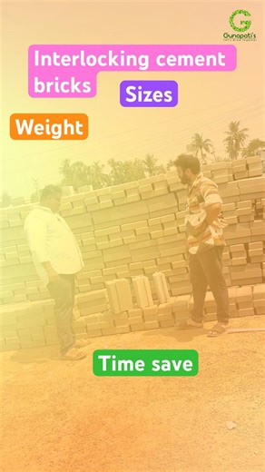 Interlocking bricks make construction very easy, fast, and cost-effective.