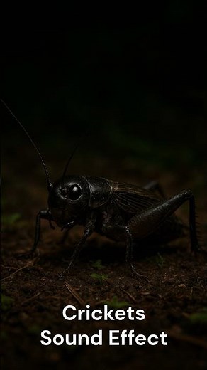 Crickets Sound Effect – Nighttime Nature Ambience