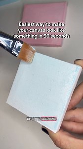 The easiest way to make your canvas look like something in 30 seconds 🥰 #painting #canvas #acrylicpainting | Carolina The Doodler