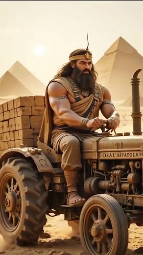 How The Pyramids Were Made. #giantman #giant #egypt #desert #cadamitologia #pyramids #fyp