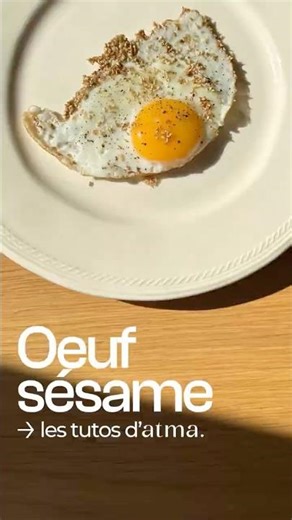 Tuto oeuf au plat / sésame à l'inox
