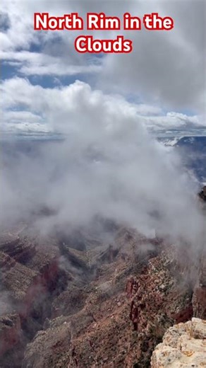 North Rim Grand Canyon in the Clouds #clouds #nature #nationalpark #grandcanyon