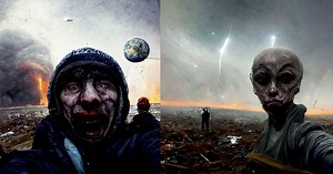 Midjourney Generates AI Apocalyptic Images of the 'Last Selfie Ever Taken'