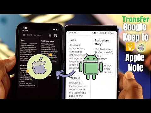 How To Transfer Google Keep Notes to iPhone! [Keep Notes to iOS Notes]