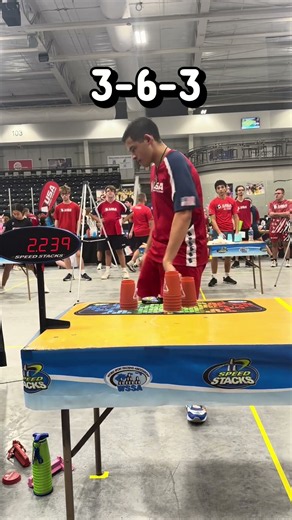 Let the games begin!🇺🇸 #sportstacking #cupstacking #speedstacking #juniorolympics #speed