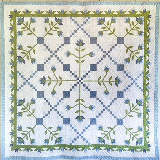 Quilt Pattern PDF - My Blue Carolina Lily - Etsy